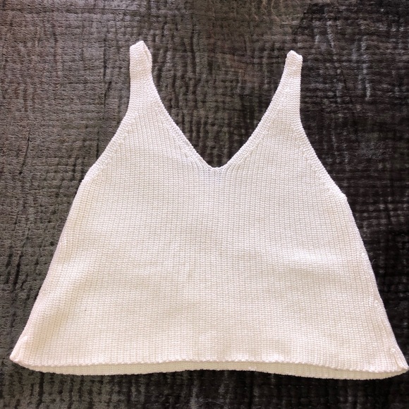 White Knit Tank - Picture 3 of 4